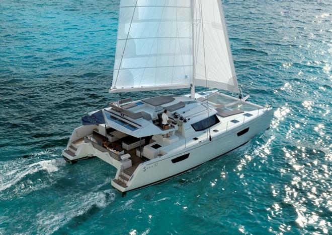 Saba 50 sailing ©  SW